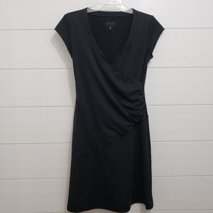 Athleta Faux Wrap Black dress. Small